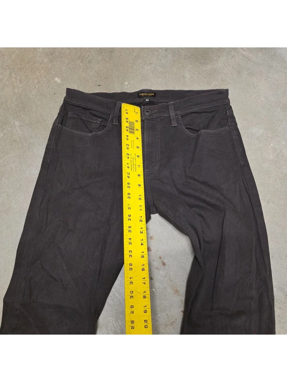 Flint And Tinder 365 5 Pocket Pant HB Straight Fit Pants Charcoal Men's 33x31